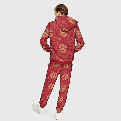 Мужской костюм The chinese dragon pattern / 3D-Красный – фото 4
