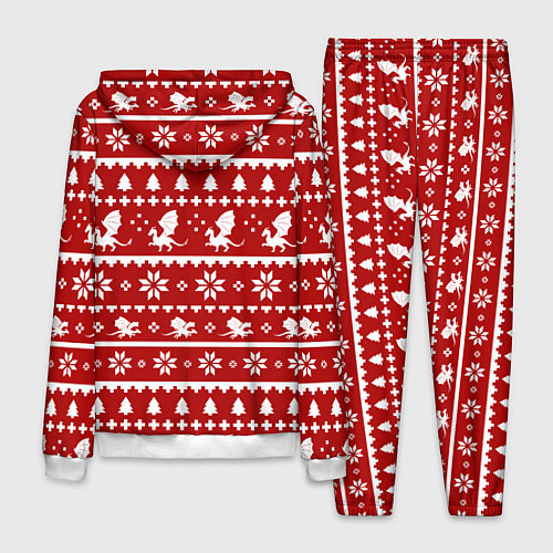 Мужской костюм Dragon year pattern / 3D-Белый – фото 2