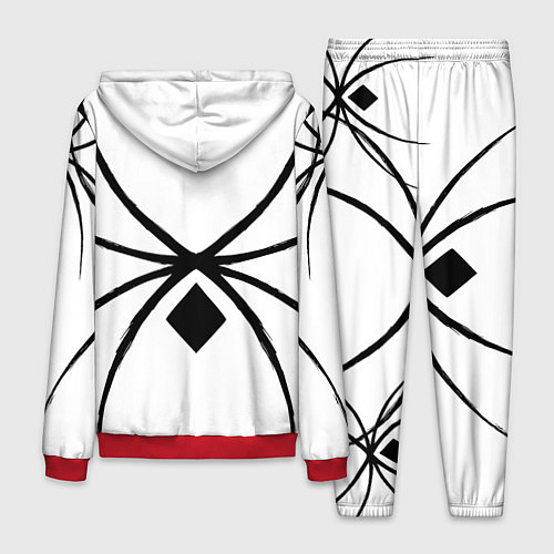 Мужской костюм Пауки узор / 3D-Красный – фото 2