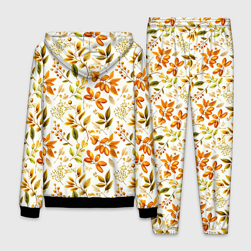 Мужской костюм Осенние листья и желуди / 3D-Черный – фото 2