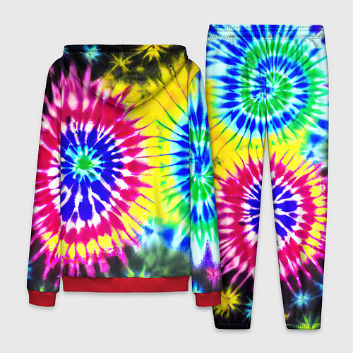 Мужской костюм Colorful floral composition - tie-dye / 3D-Красный – фото 2