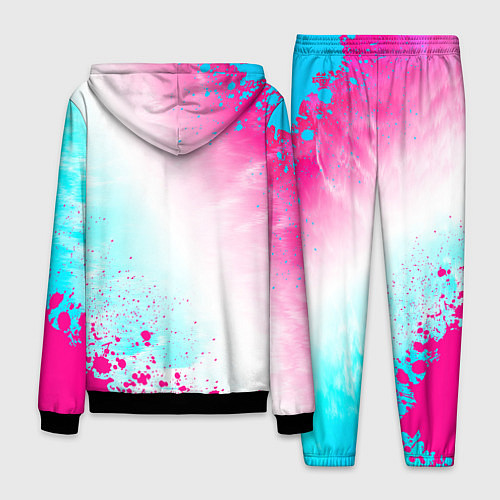 Мужской костюм Genesis neon gradient style вертикально / 3D-Черный – фото 2