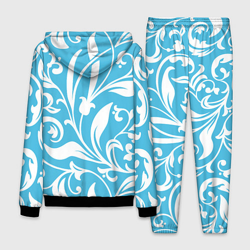 Мужской костюм Растительный паттерн - минимализм / 3D-Черный – фото 2