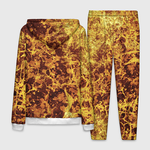 Мужской костюм Абстракция - желтый антрацит / 3D-Белый – фото 2