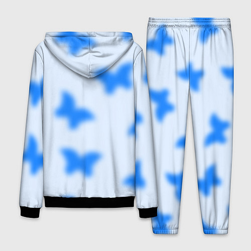 Мужской костюм Y2K blue butterfly / 3D-Черный – фото 2