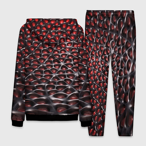 Мужской костюм Гранатовые зёрна абстракция / 3D-Черный – фото 2