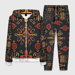 Костюм мужской Орнамент в славянском стиле, цвет: 3D-белый