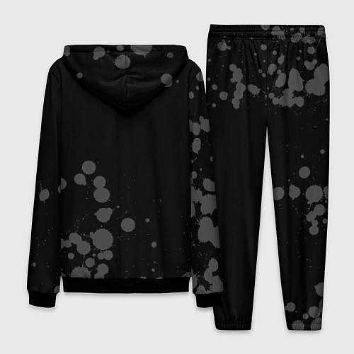 Мужской костюм The Witcher glitch на темном фоне вертикально / 3D-Черный – фото 2