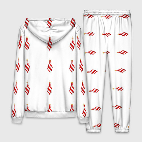 Мужской костюм Новогодние украшения-сосульки / 3D-Белый – фото 2