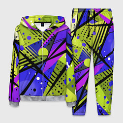 Мужской костюм Хаотичная абстракция поп-арт