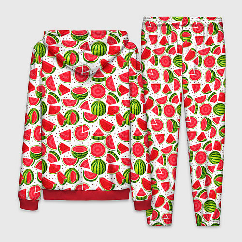 Мужской костюм Нарезанный арбуз / 3D-Красный – фото 2