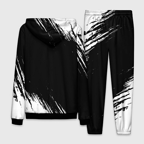 Мужской костюм Шахматист из России и герб РФ вертикально / 3D-Черный – фото 2