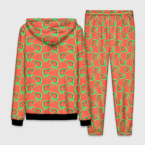 Мужской костюм Крокодилы бохо / 3D-Черный – фото 2