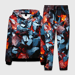 Мужской костюм Янтарные камни асбтракция