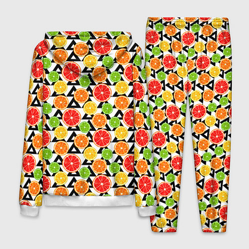 Мужской костюм Citrus pattern / 3D-Белый – фото 2