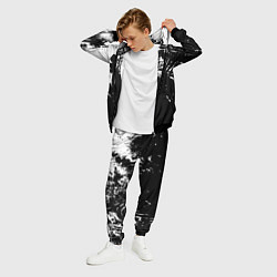 Костюм мужской Черно-белый гранж текстуры дерева, цвет: 3D-черный — фото 2
