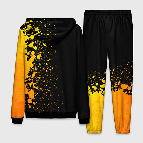 Мужской костюм HIM - gold gradient по-вертикали / 3D-Черный – фото 2