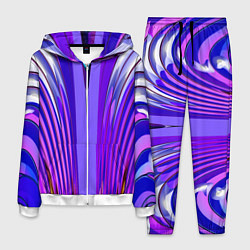 Мужской костюм Фиолетовые линии и полосы