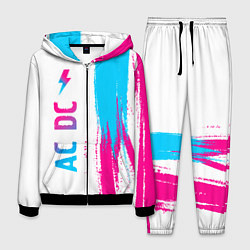 Костюм мужской AC DC neon gradient style по-вертикали, цвет: 3D-черный