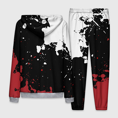 Мужской костюм Umbrella Security на спортивном красно бело чёрном / 3D-Меланж – фото 2