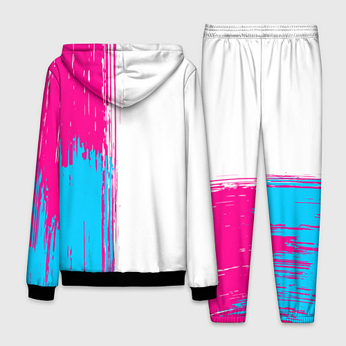 Мужской костюм Behemoth neon gradient style по-вертикали / 3D-Черный – фото 2