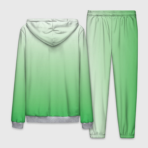 Мужской костюм Лесной сон 3d зеленый градиент / 3D-Меланж – фото 2