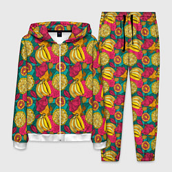 Костюм мужской Банановые грозди, цвет: 3D-белый