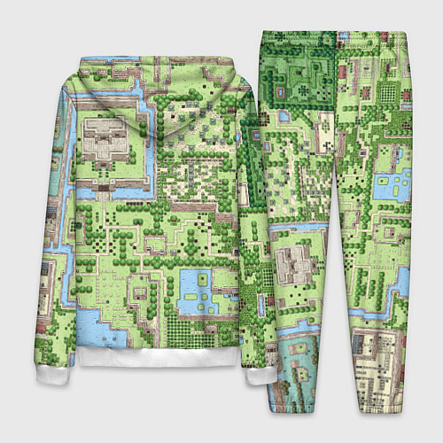 Мужской костюм Zelda: карта / 3D-Белый – фото 2