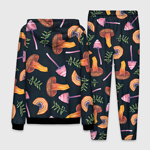 Мужской костюм Goblincore - болотные грибы / 3D-Черный – фото 2