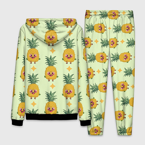 Мужской костюм Ананас и ромб / 3D-Черный – фото 2