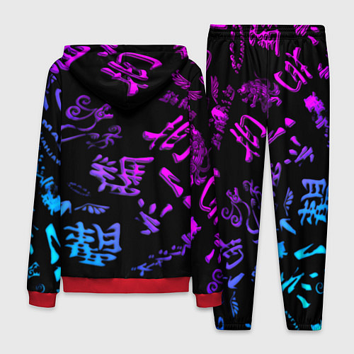 Мужской костюм Tokyos Revenge neon logo / 3D-Красный – фото 2