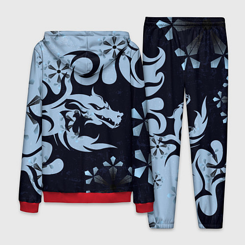 Мужской костюм Дракон со снежинками / 3D-Красный – фото 2