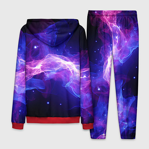 Мужской костюм Фиолетовый туман в движении / 3D-Красный – фото 2