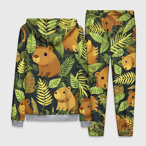 Мужской костюм Капибары - лесной маскировочный камуфляж / 3D-Меланж – фото 2