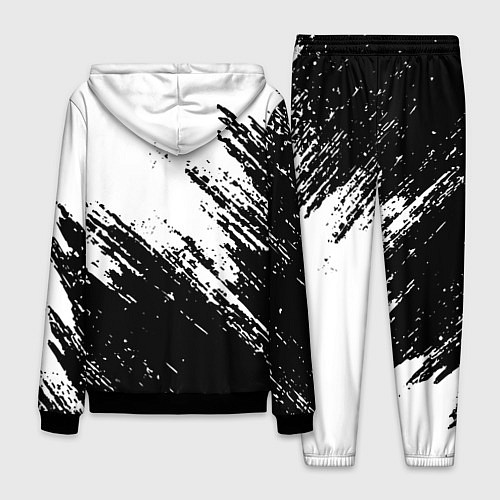 Мужской костюм Просто краски текстура / 3D-Черный – фото 2