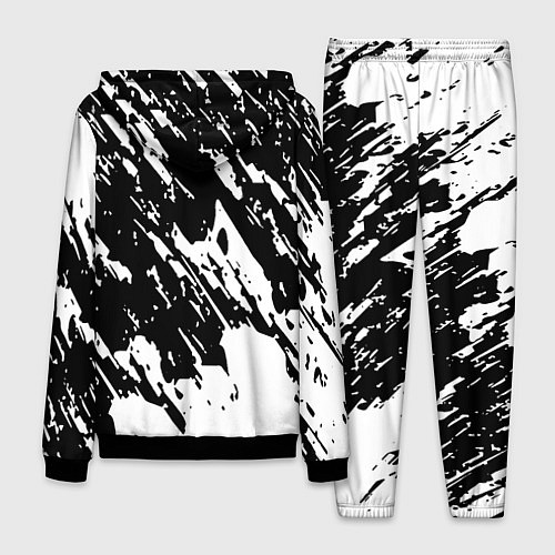 Мужской костюм Просто краски штрихи / 3D-Черный – фото 2