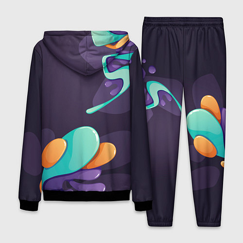 Мужской костюм Palworld graffity splash / 3D-Черный – фото 2