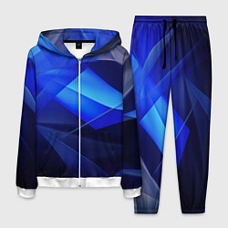 Мужской костюм Черно-синий абстрактный фон