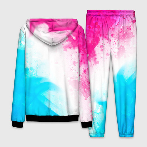 Мужской костюм Palworld neon gradient style вертикально / 3D-Черный – фото 2