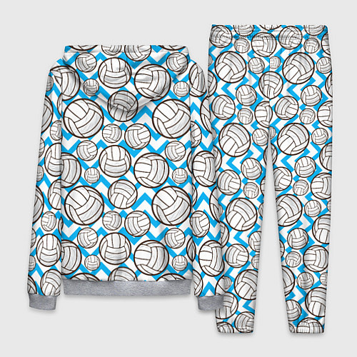 Мужской костюм Мячи волейбольные паттерн / 3D-Меланж – фото 2
