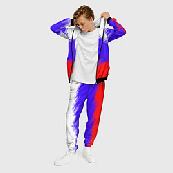 Костюм мужской Триколор штрихи, цвет: 3D-черный — фото 2