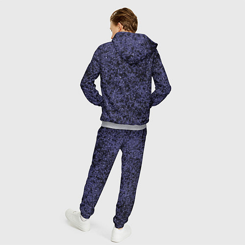 Мужской костюм Абстракция брызги фиолетовый / 3D-Меланж – фото 4