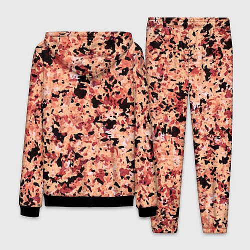 Мужской костюм Абстракция персиковый пятнистый / 3D-Черный – фото 2