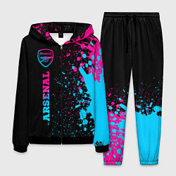 Костюм мужской Arsenal - neon gradient по-вертикали, цвет: 3D-черный