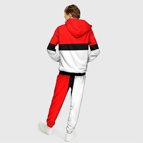 Мужской костюм Pokeball texture / 3D-Черный – фото 4