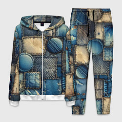 Мужской костюм Denim patchwork - ai art