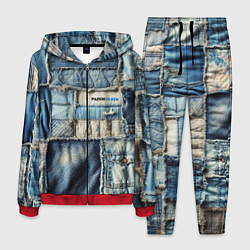 Мужской костюм Patchwork denim - vogue