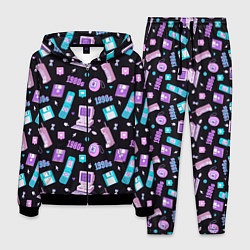 Костюм мужской Game over 1980 1990, цвет: 3D-черный