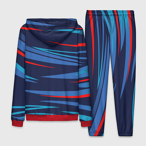 Мужской костюм Россия - blue stripes / 3D-Красный – фото 2
