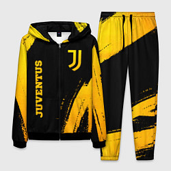 Костюм мужской Juventus - gold gradient вертикально, цвет: 3D-черный